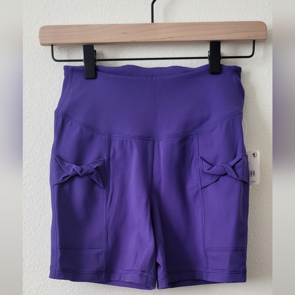 Free People Pants - Free People Movement Wave Rider Twist Front High Rise Bike Short